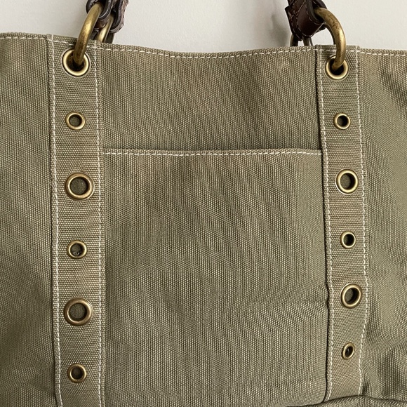 Unique AMANDA SMITH Canvas Handbag - beautiful interior! - Picture 3 of 6